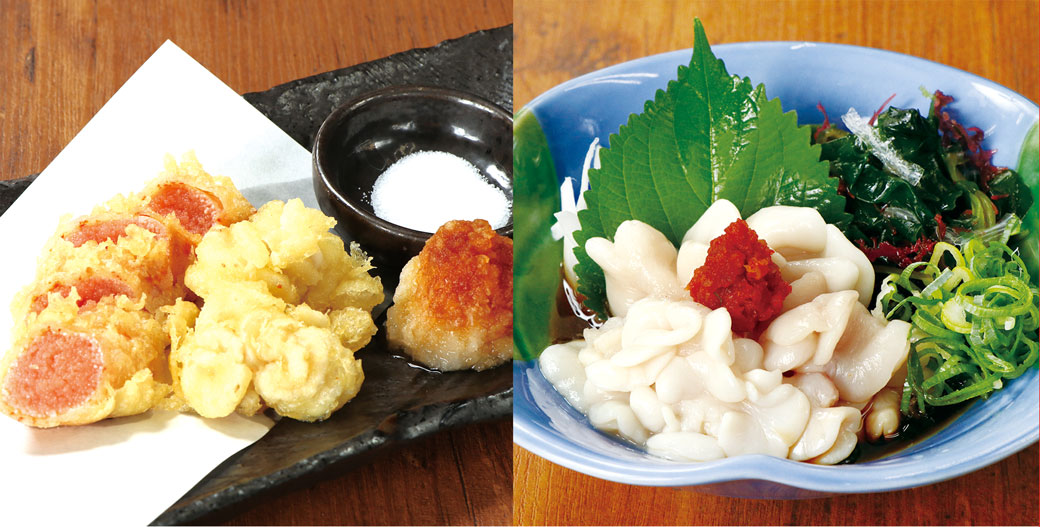 白子の天ぷら&白子ポン酢